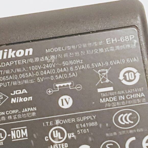 Nikon EH-68P AC AdapterCharger for Nikon S6000, S4000, S3000 Digital Camera. - Picture 2 of 7